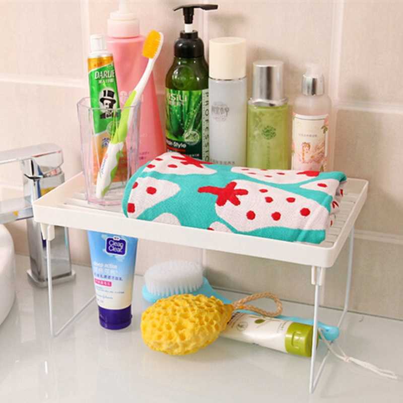 Étagère multicouche Snap Type étagères de rangement pliables en plastique supports d'étagères de cuisine organisateur multi-usage Organizador L230704