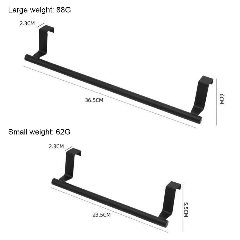 Handduksställ över dörrhanddukstången Hängande hållare hem arrangör gratis stansning badrum kök skåp hängande dörr handduk rack l230704