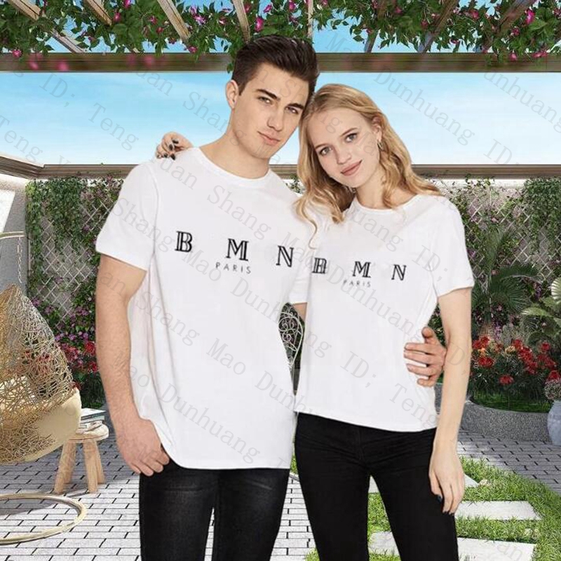 2023 Summer Mens Designer T Shirt عرضة مان مان للنساء مع رسائل طباعة العلامة التجارية القصيرة الأكمام من الأعلى