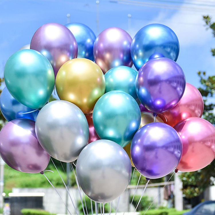 Festival- und Partydekorationen, verschiedene Größen, verdickte Metallballons, runde Latexballons, Hochzeitsdekoration, festliche Ballons