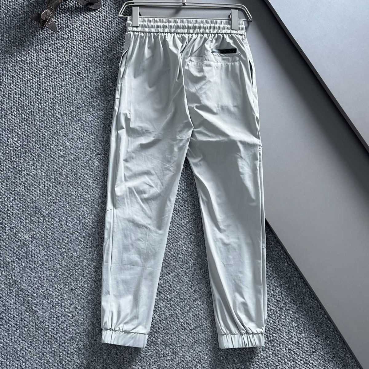 Summer men's elastic thin casual pants, pant legs sent into your contraction, elastic contraction size adjustment is convenient, casual fashion.