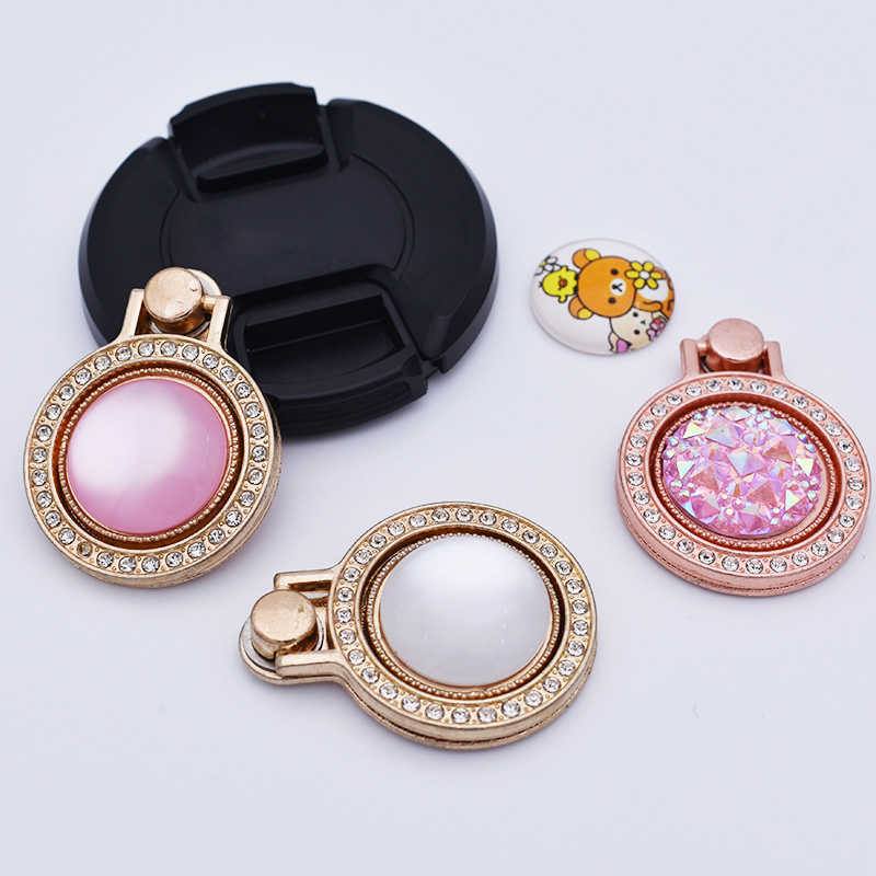 2022 New Fashion Shiny Rhinestone Finger Ring Holder Anti-Lost Mobile Phone Stand For Iphone IPad Tablet Bracket Accessories L230619