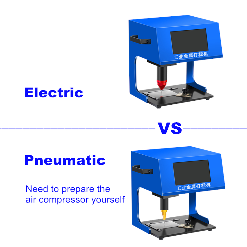 Ly Desktop Marking Machine 400W Pneumatic Electric 170*110mm Pekskärmens namn Metall Graveringsmaskin utan dator