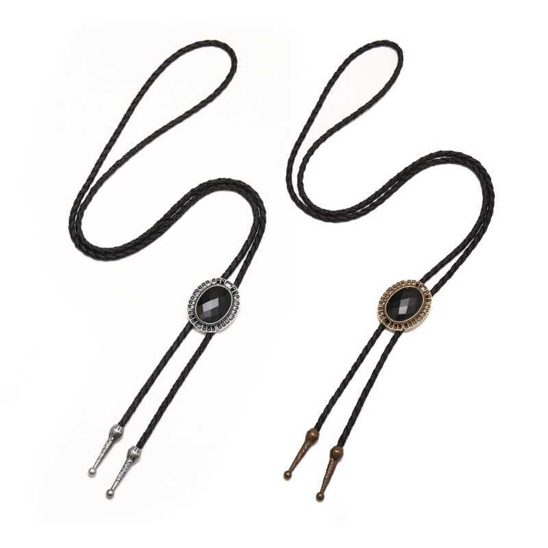 Bolo Ties Stralende Strass Decors Bolo Tie voor Mannen Vrouwen Bruidegom Bruiloft Ketting Western Cowboy Stropdas Bolo Tie voor Shirt HKD230719