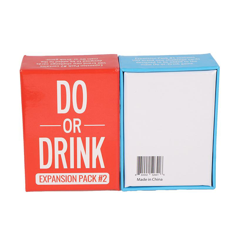 En gros Do or Drink Expansion Pack #1 #2 Jeu de cartes de fête Amusant à boire pour adultes Jeu de société Soirée entre filles Enterrement de vie de jeune fille Jeu à boire pour couples