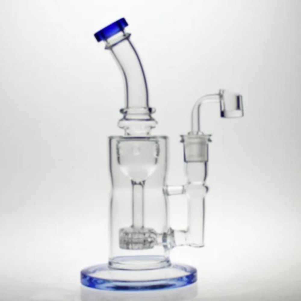 Hookahs Bong 9.5 Inch Tall Torus Dab Rig Recycler with Matrix Percolator sturdy smoking water pipe Clear joint size 14.4mm PG5108