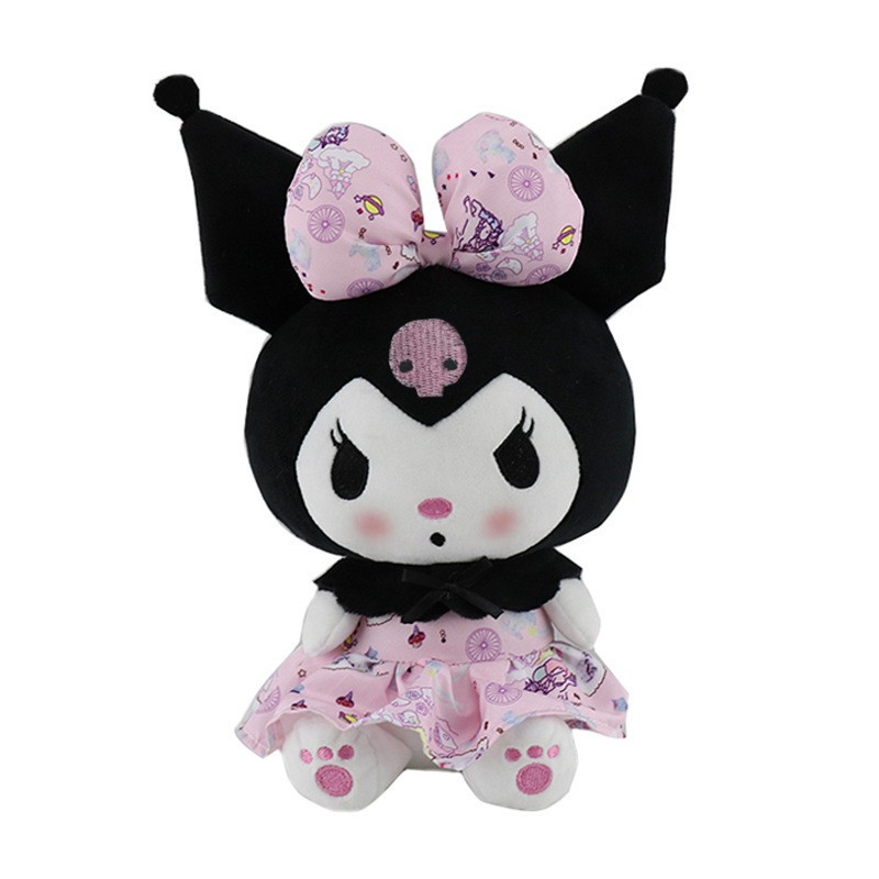 2023 25cm dessin animé Anime Kawali jouets en peluche Lolita mélodie Kuromied doux peluche poupées en peluche pour enfants anniversaire noël