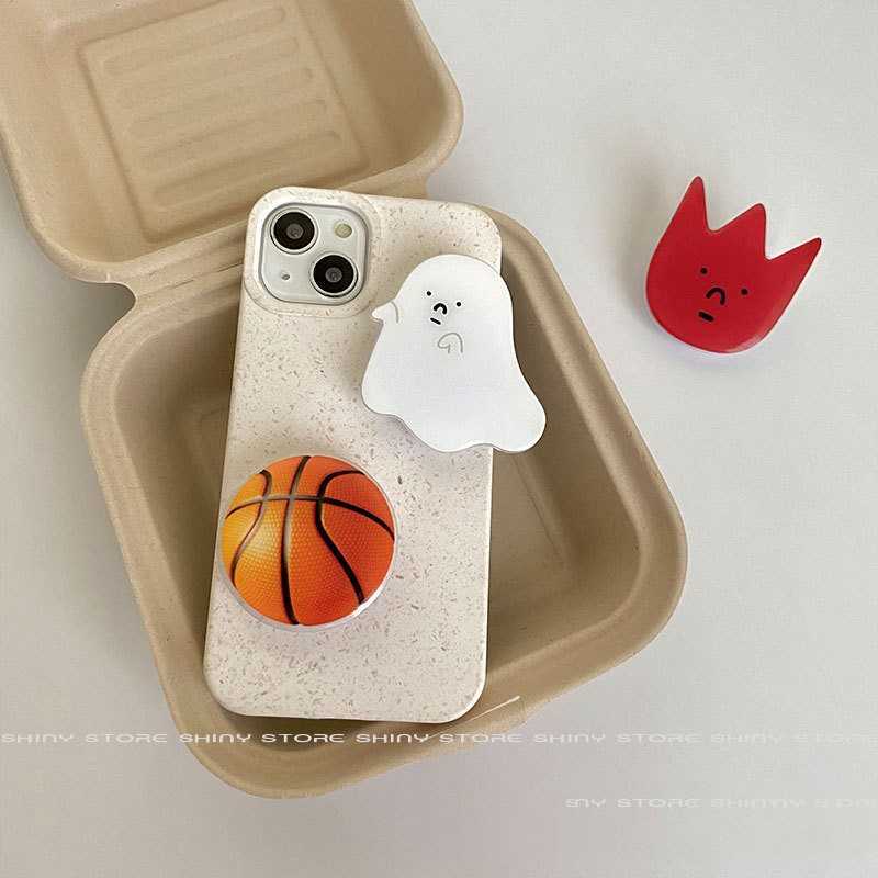 Korea Cartoon Cute Finger Holder Griptok Socket Ring Mobile Stand Grip Tok Rotatable Cellphone Support Smart phone Accessories L230619