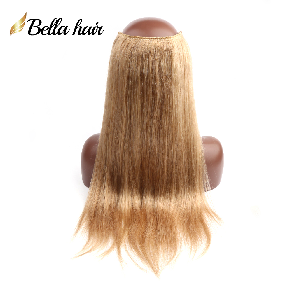 Hola Hair Extensions Real Human Hair 140 Gram Fish Wire Hair Slilcone Ring on New Hola Hair Flip Hair Weft Bella Hair Julienchina Quality Full Hair Goal For Women