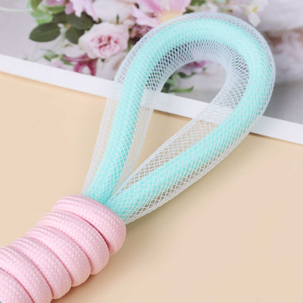 Fluorescent Mesh Lanyard For Mobile Phone Straps Buckle Bag Braided Rope Pendants Keychain Fashion Phone Decorative Accessories L230619