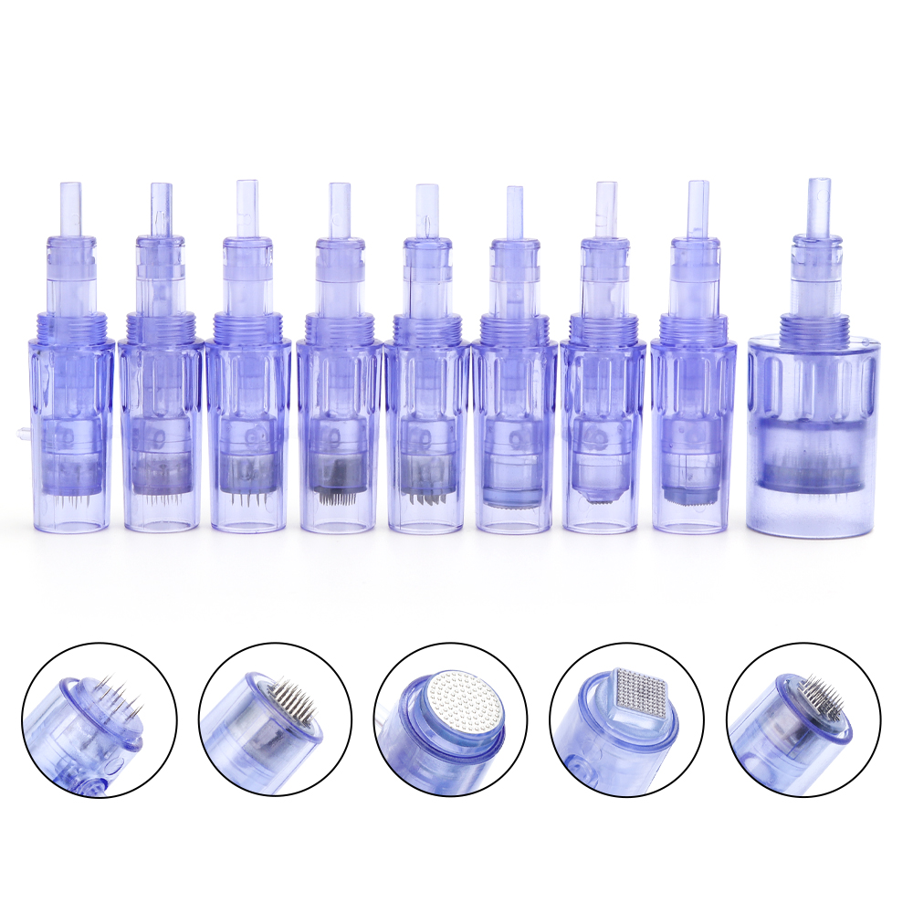 Für Hydra Derma Stift 9pin 12pin 24pin 36pin 42pin Runde Nano 3D 5D Ersatz Patrone Nadel Mikronadel Behandeln Reparatur haut