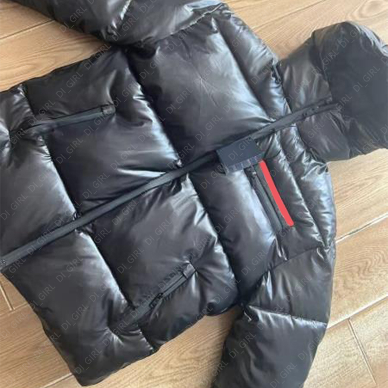 Kurtki damskie parkas 23ss puffer kurtka zamek błyskawiczny parka w dół płaszcz wiatrówki ciepło swobodny top płaszcze kobiet rozmiar s-5xl di girl di gir239o