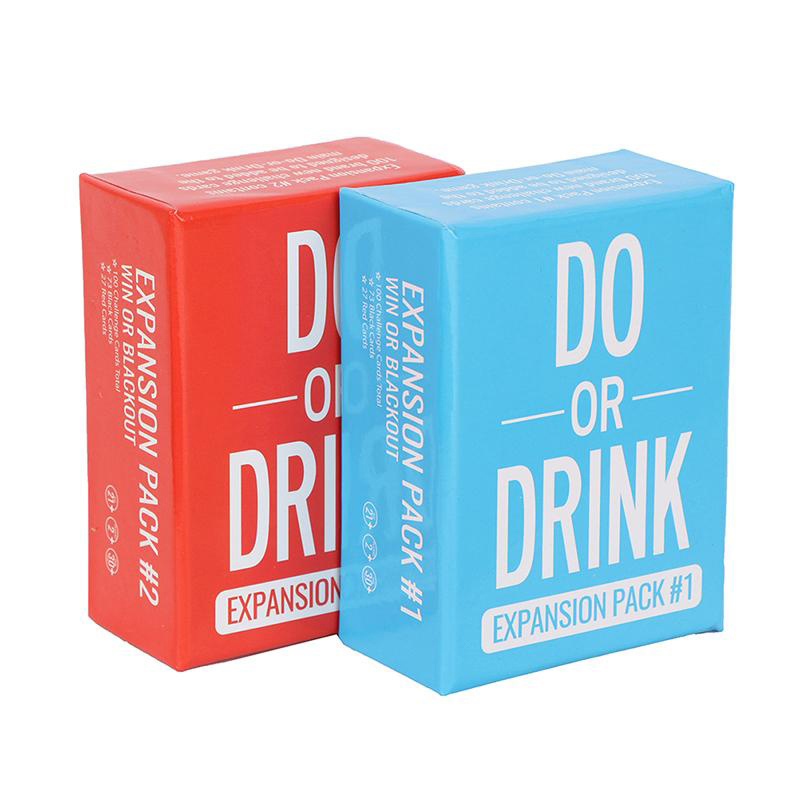 En gros Do or Drink Expansion Pack #1 #2 Jeu de cartes de fête Amusant à boire pour adultes Jeu de société Soirée entre filles Enterrement de vie de jeune fille Jeu à boire pour couples