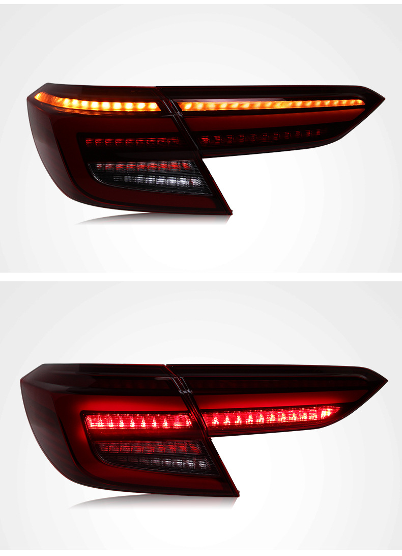 مصابيح ذيل السيارة لـ Honda Inspire 2019-2022 LED LED Leat Street Lights Wanillight Turn Signal Brake Brake.