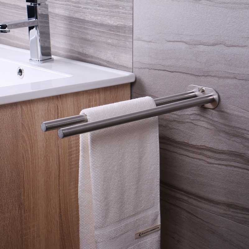 Towel Holder Water-Proof Moisture-Proof Single Arm Towel Rack Durable Wall Mounted Paper Roll Holder Home Bathroom Accessories L230704