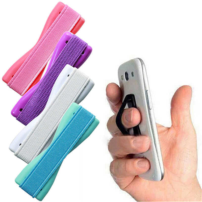 Anti Slip Elastik Bant Kayışı Universal Akıllı Telefon Telefon Tutucu Aksesuarları İPhone Finger Grip için Cep Telefonları Tabletleri L230619