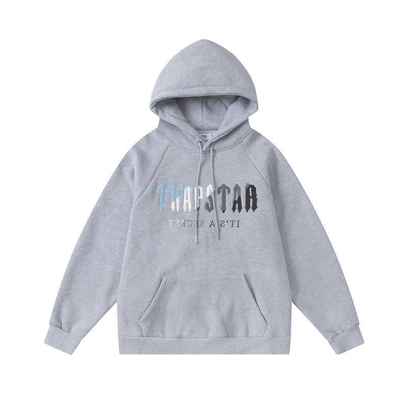 Men's Hoodies Sweatshirts Shooting Trapstar Autumn and Winter New Towel Tiger Head Embroidered Cashmere Cotton Fashion Sweater