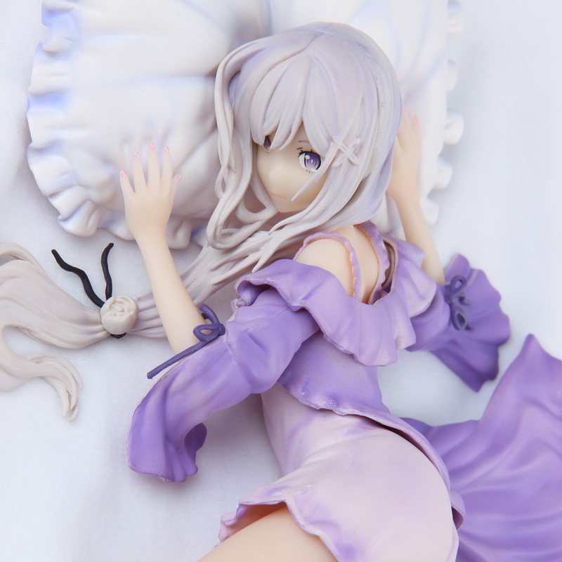 Anime manga re: noll kara hajimeru isekai seikatsu emilia rem puck pvc action figur vuxen samling modell leksak bilfodral kakedekoration