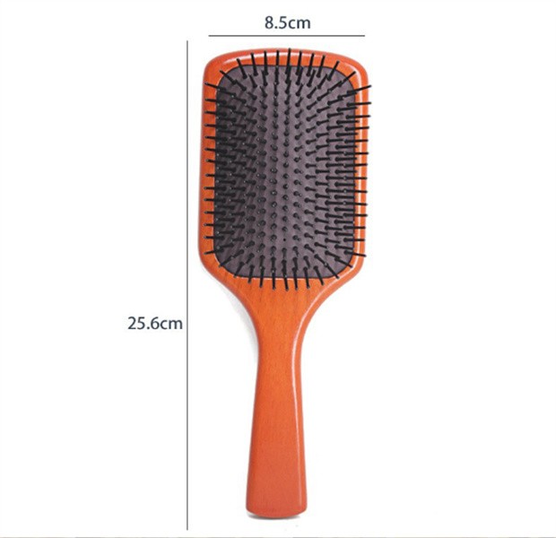 Hot Koop Top AVDA Houten Grote Paddle Borstel Brosse Club Massage Haar Borstel Kam Voorkomen Trichomadesis Haar SAC Massager JL1653