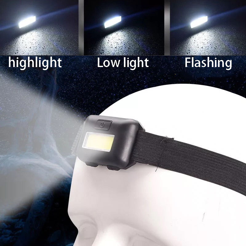 Waterproof LED Mini COB Headlamp 3 mode Fishing lights Outdoor Camping Riding Light Rotate Headlight high power head lamp flashlight