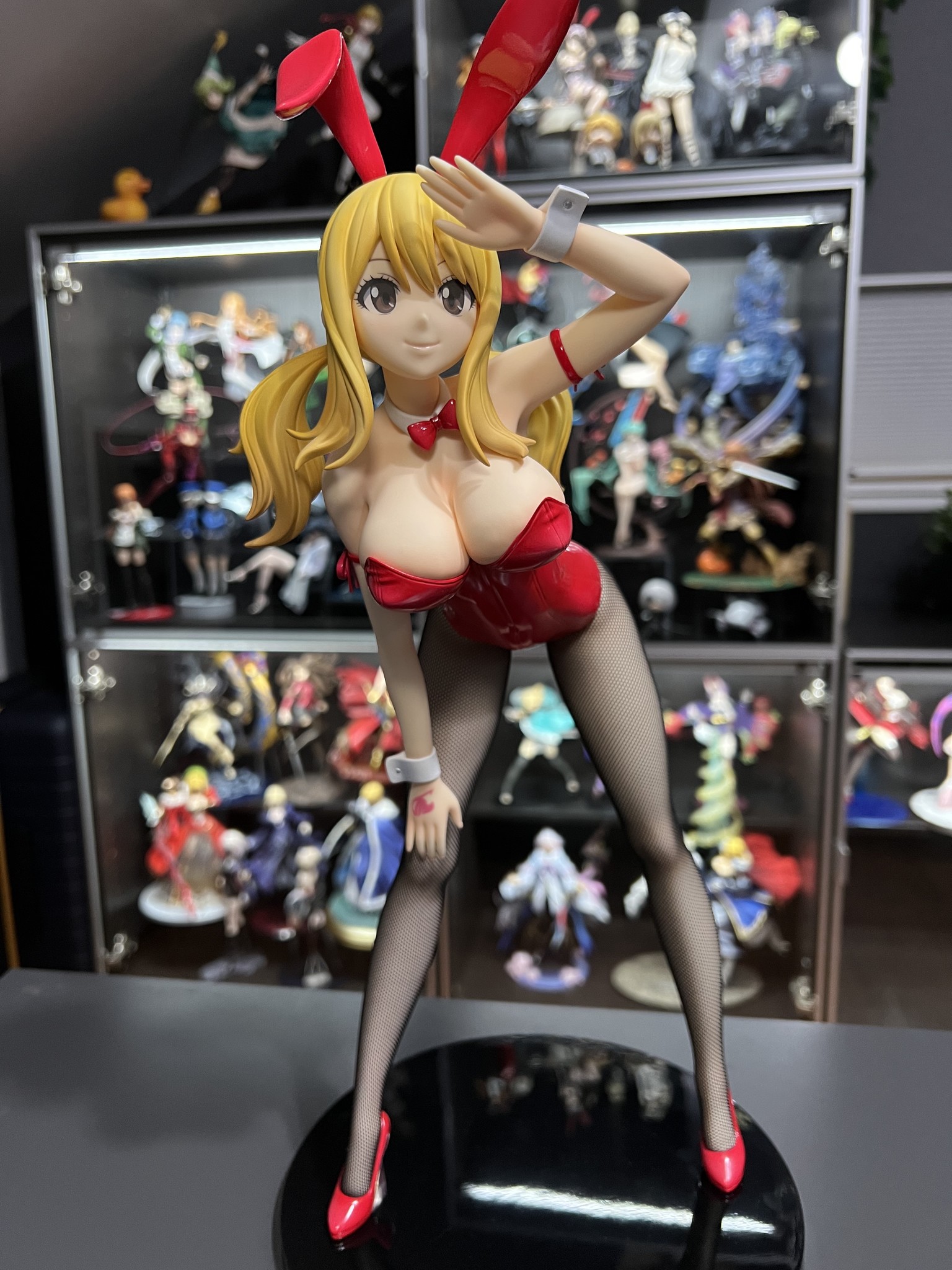 Anime Manga 40CM FREEing B-style Fairy Tail Lucy Heartfilia 1/4 Bunny Ver. Figurine en PVC modèle de collection adulte jouets cadeaux de poupée