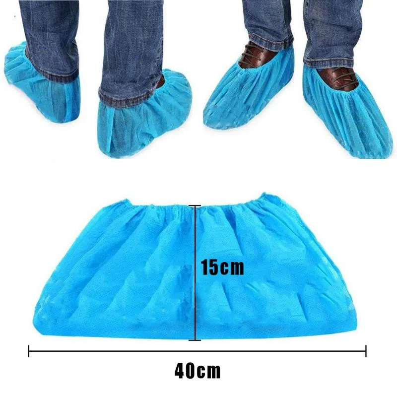 Disposable Shoe Covers Dustproof Non-slip Safety Shoes Suit Thick Cleaning Overshoes Protective Covers 
