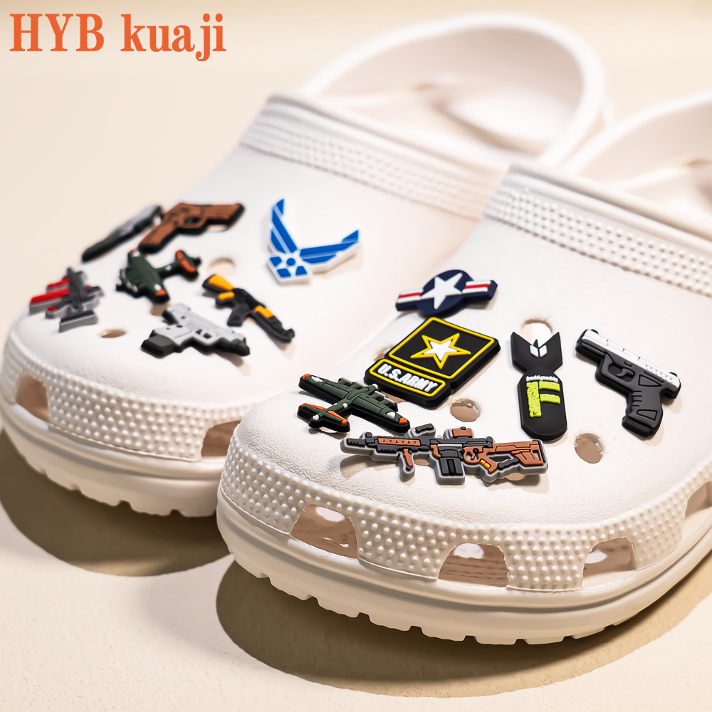 Hybkuaji Custom America Style Cro C But Charms Hurtowe buty Dekoracje PVC Bugi na buty