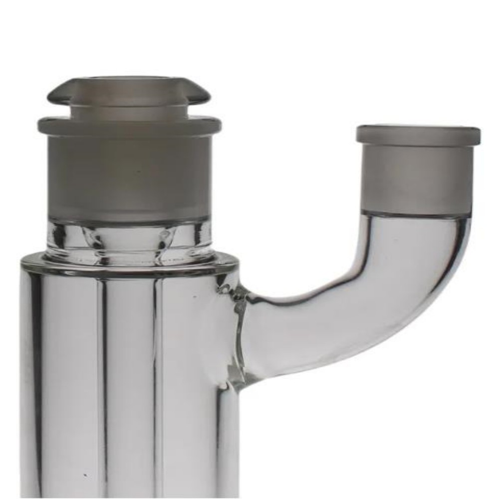 Novo bongo de vidro de difusão de 35 cm de altura para fumar cachimbo de água adicionado alto com coletor de cinzas Dab Rig Vapor tamanho da junta 18,8 mm