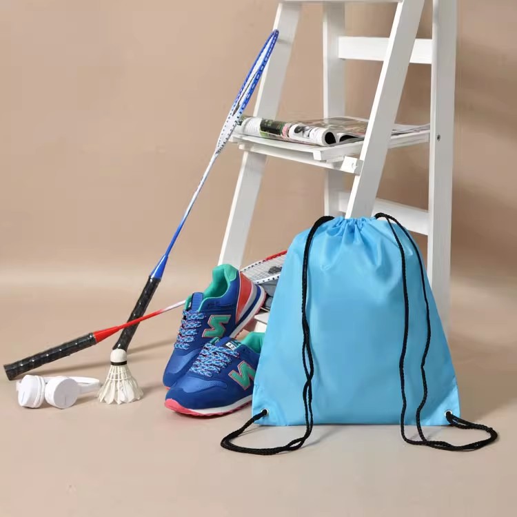 Bolsa de lona con cordón escolar Premium, mochila deportiva para gimnasio, natación, zapatos de baile, bolsa de almacenamiento portátil, bolsas de libros para estudiantes de nailon