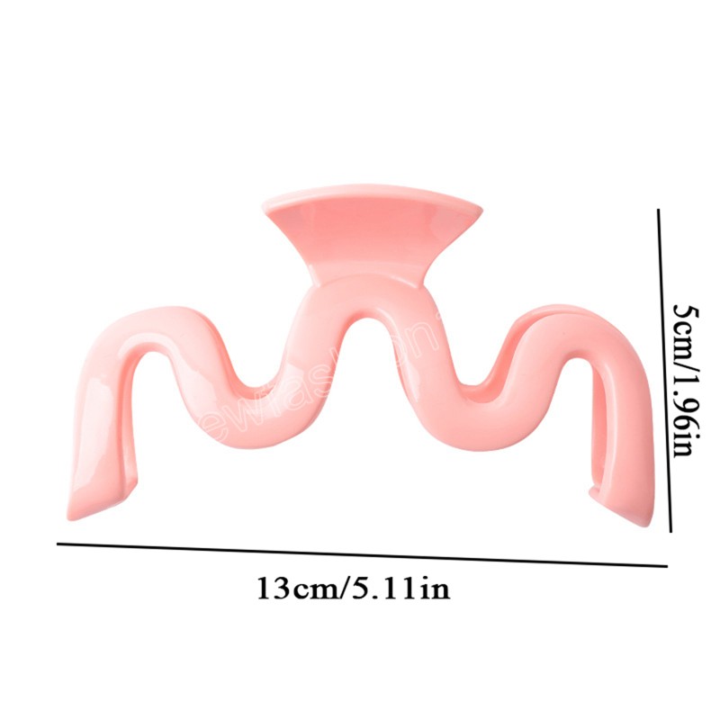 Koreańska kobieta wyjątkowo duża galaretka kolor włosów fala fala barrettes dziewczyna moda włosy klipsy do włosów akcesoria do włosów