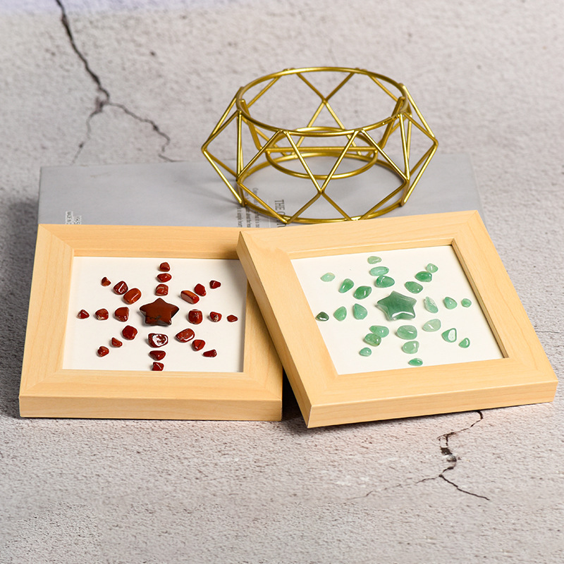 Natural Stone Wooden Second Hand Picture Frames With Sunflower From