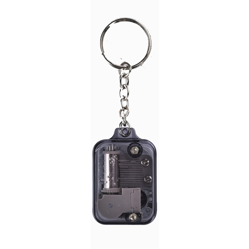 سلسلة Keychain الموسيقية مربع أكريليك يدوي العناصر الجدة كرنك مربع الموسيقى الذهبية قلعة لحن في السماء