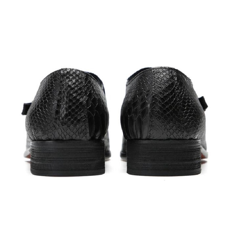 Luxe hommes Oxford chaussures à lacets bout pointu noir formel hommes chaussures habillées daim Patchwork Crocodile imprime chaussures en cuir pour hommes 1AA21