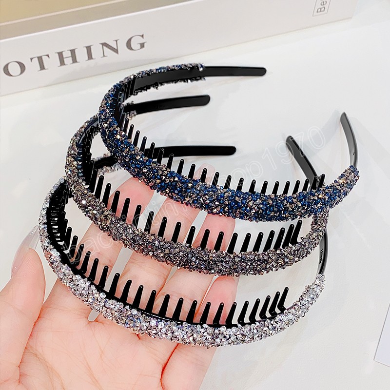 Femmes strass anti-dérapant bandeau pour femmes cheveux doux décorer cristal bandeau cheveux cerceau mode cheveux accessoires