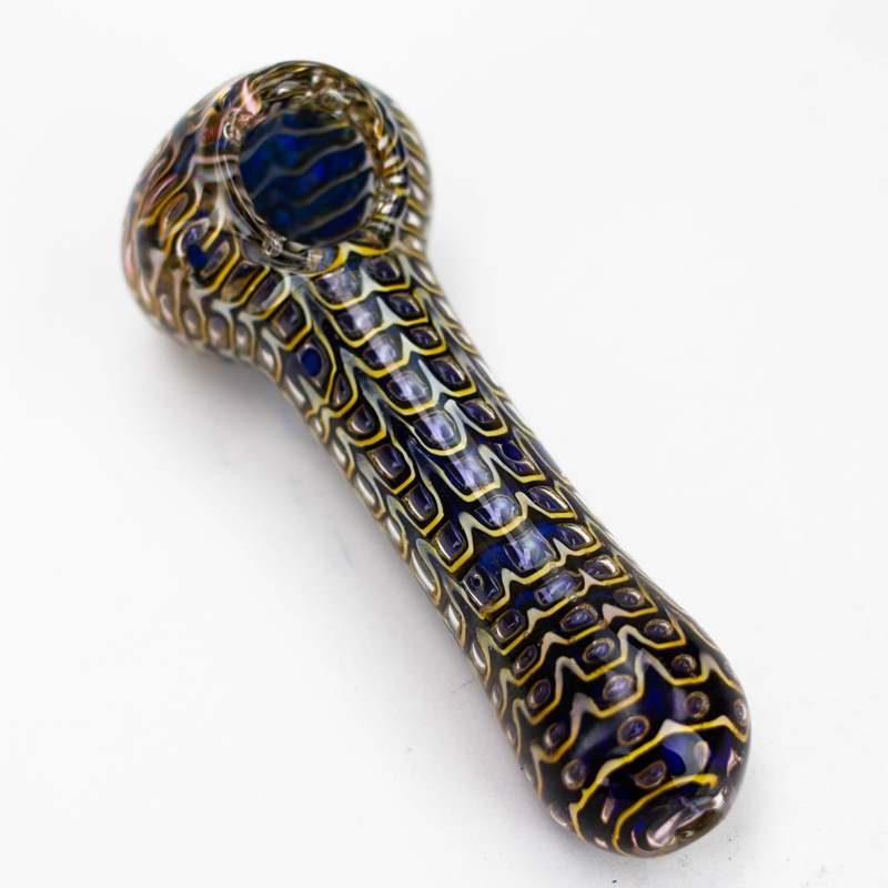 Son Heady Renkli Bubble Gold Fumed Pyrex Kalın Cam Borular Taşınabilir Filtre Kuru Bitki Tütün Kaşık Kasesi Sigara Bong Tutucu Yenilikçi El Tüpü DHL