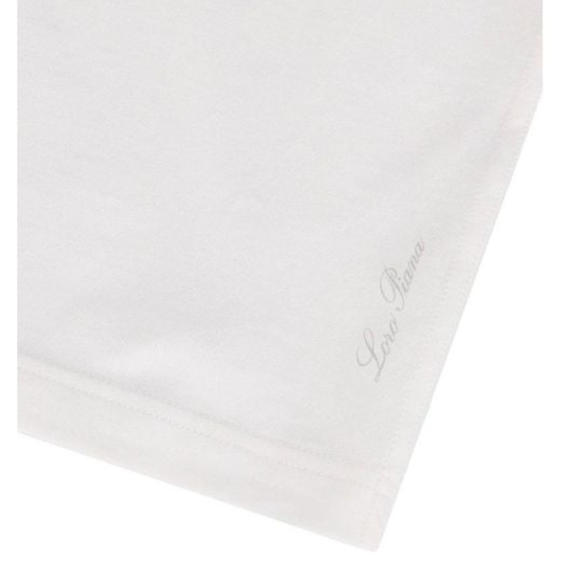 Maglietta da uomo designer LORO maschile a carreggiata a carreggiata a carreggiata a tratto bianco.