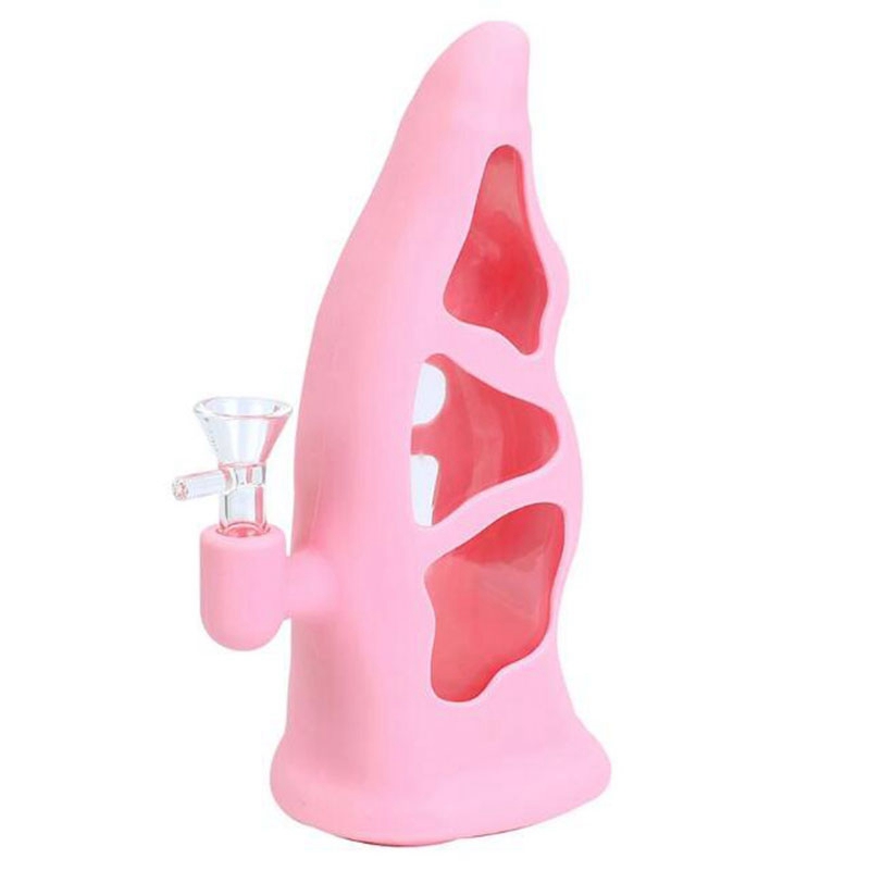 Mais novo kit de cachimbos de silicone para fumar cachimbo de água portátil para viagem portátil com alça de tabaco com alça de tabaco funil colher tigela plataformas de petróleo suporte para cachimbo de água DHL