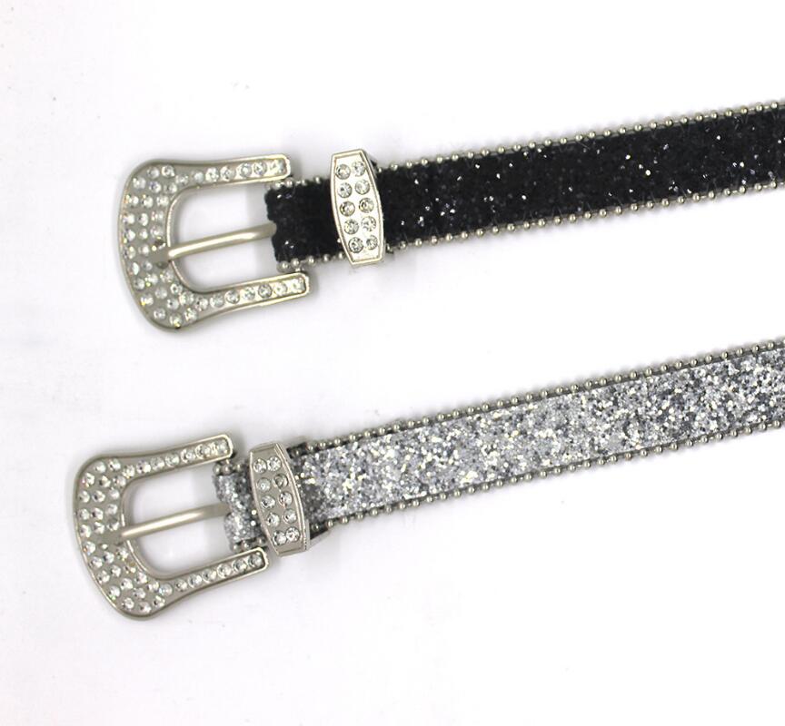 Luxury Designer Bb Belt Simon Men's Women's Belt Shiny Diamond Belt Black Silver Purple with sparkling rhinestones as a gift 2023