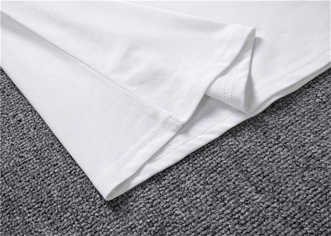Summer Cotton Short-Sleeved T-shirt Men's American Casual Letter Printing Design Sense NICHE Halv ärmskjorta