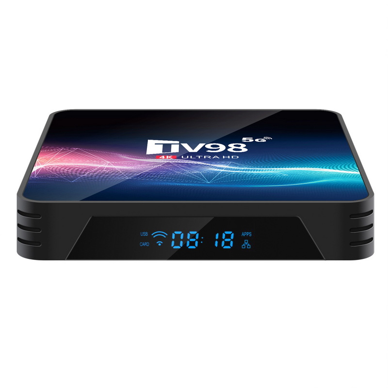 1 قطعة TV98 Android TV Box 12.1 Allwinner H313 Quad Core V11 1G/8G 2G/16G 2.4G/5G WIFI H.265 UHD 4K Smart Media Player Set-Top Digital Television