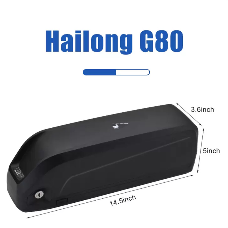 Hailong Ebike Battery 48V 21Ah Shark Jumbo Battery 52V 21Ah Electric Bike Lithinum Ion Batterier för 1500W/1000W/750W BAFANG/VOILAMART/TONGSHENG MOTOR