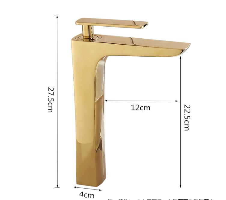 Wastafel Kraan Bad Water Wastafel Mengkraan Badkamer Kraan Warm Koud Zwart/Wit Messing Wc Wastafel Water Kraan goud Mixer