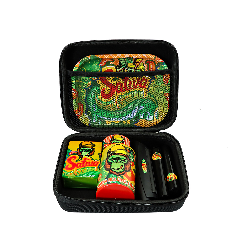 Kit de conjunto de cigarros moedor de cachimbo de 8 peças para cachimbos