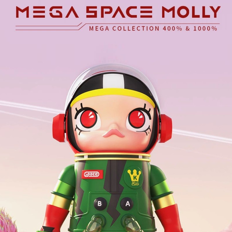 새로운 지점 수박 인 Corriente Roja Ornamental Toy Doll 400-1000% 28-70cmmolly 우주 비행사 Molly Dawa Mega Popmart Bubble Mart Handmade