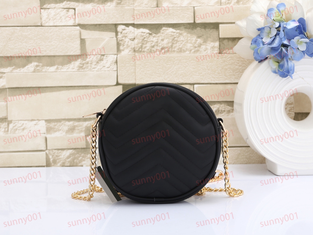 3 Styles Of Cross Body Bag Black Luxury Round Cake Bag Designer Single Chain Back Packs Lingge Wallets Fashion Mini Small Circle Bags