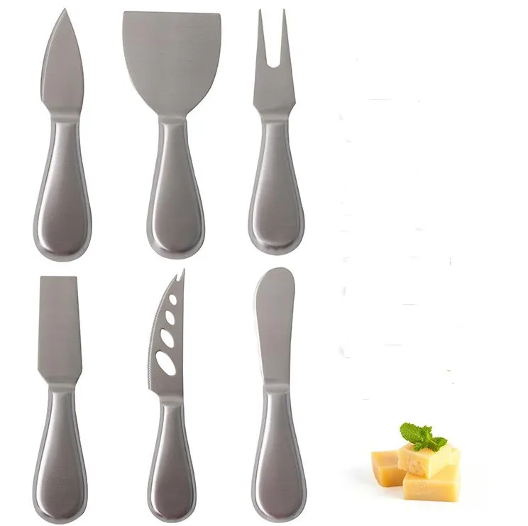 60 stücke Backen Käse Werkzeuge Butter Messer 6 Stile Edelstahl Käse Spreader Gabel Cutter Für Kuchen Brot Pizza