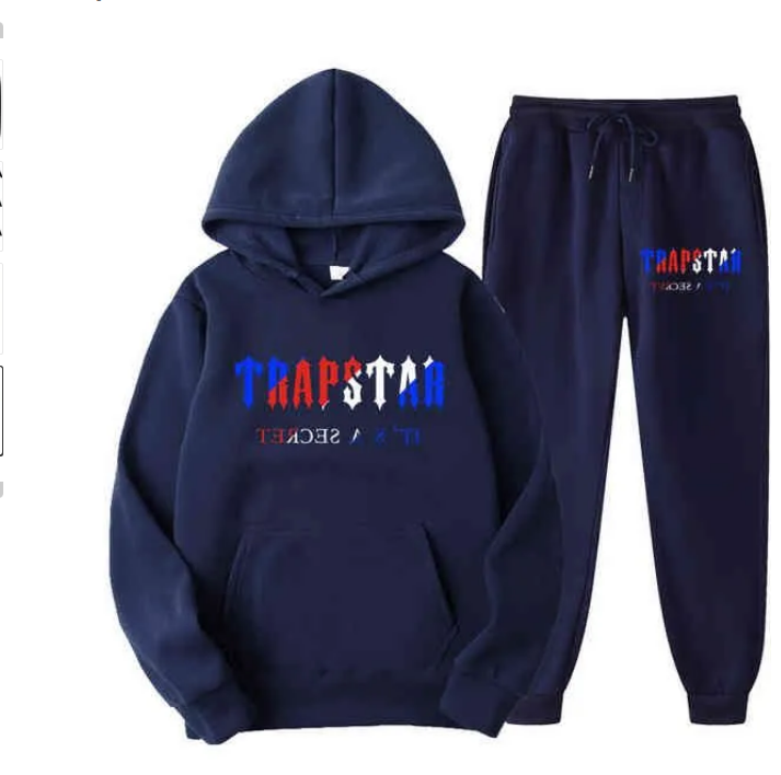 Tracksuit men's trapstar track suits hoodie Europe American Basketball Football Rugby two-piece with women's letter decoration thick Hoodies men pants