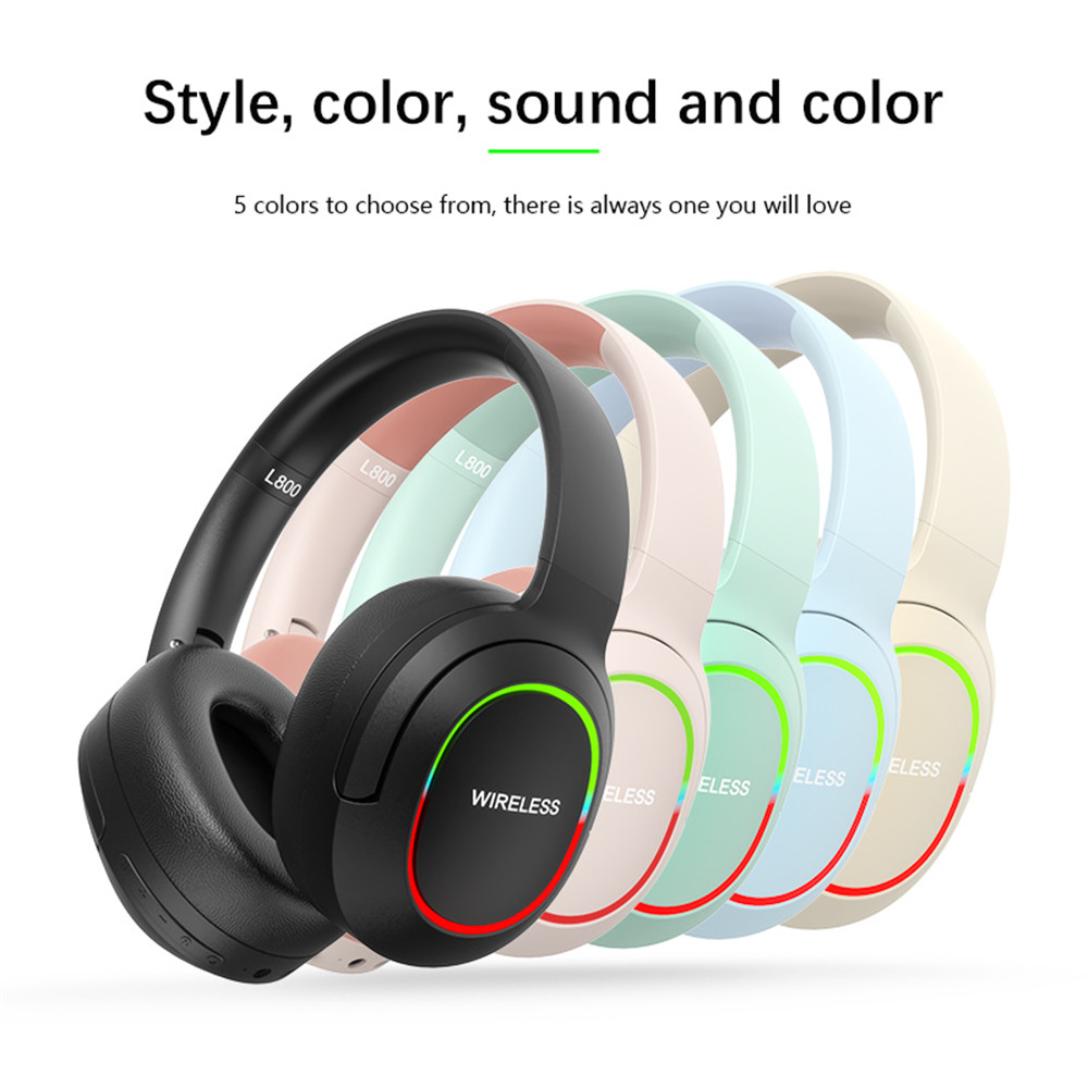 折りたたみ可能なBluetoothヘッドセットワイヤレスヘッドフォンノイズキャンセルステレオイヤホンゲームヘッドセットiPhonePC電話用マイク