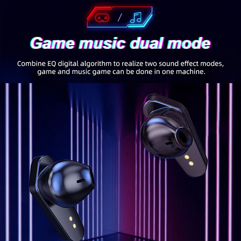 X15 TWS Gaming Earbuds Wireless Bluetooth Earphone مع MIC Bass الصوت الموضع