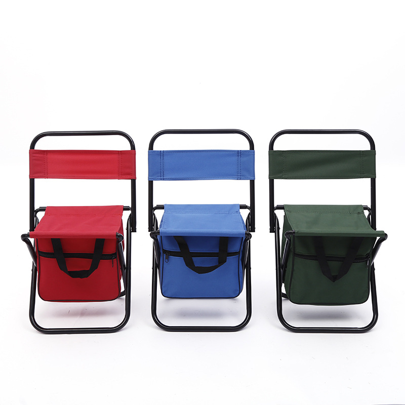 Draagbare outdoor strandstoel met opbergtas Multifunctionele opvouwbare visstoel oxford stof camping wandelen picknick meubelen krukje